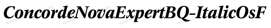 ConcordeNovaExpertBQ-ItalicOsF字体转换