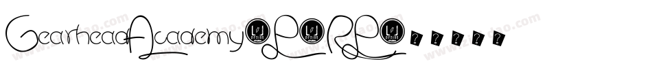 GearheadAcademy-P0RP字体转换 GearheadAcademy-P0RP字体转换