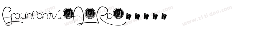 Haunfontv1-A9Rp字体转换