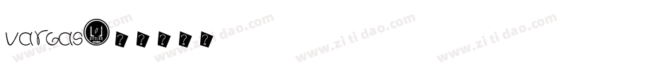 vargas字体转换
