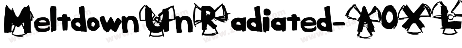 MeltdownUnRadiated-A0XL字体转换