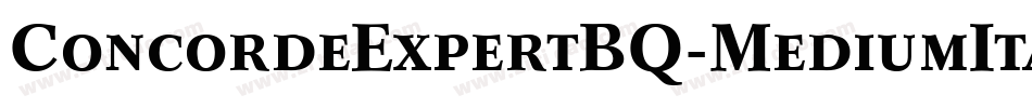 ConcordeExpertBQ-MediumItalicOsF字体转换 ConcordeExpertBQ-MediumItalicOsF字体转换