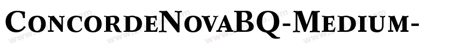 ConcordeNovaBQ-Medium字体转换