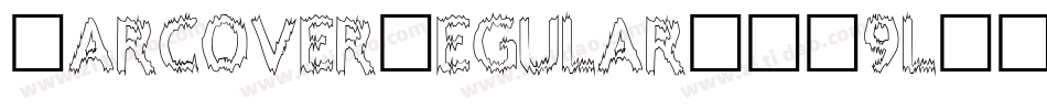 AarcoverRegular-ZV9l字体转换