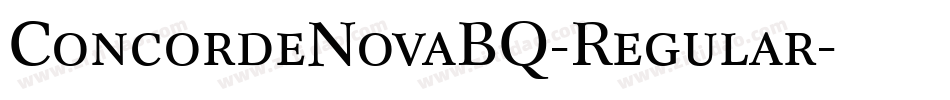 ConcordeNovaBQ-Regular字体转换