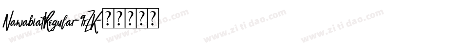 NawabiatRegular-9rZK字体转换