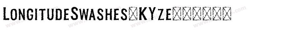 LongitudeSwashes-KYze字体转换 LongitudeSwashes-KYze字体转换
