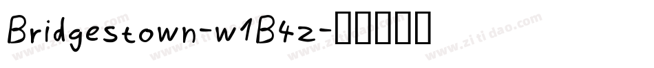 Bridgestown-w1B4z字体转换