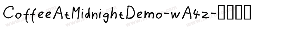 CoffeeAtMidnightDemo-wA4z字体转换