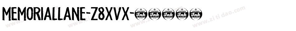 MemorialLane-z8XVX字体转换