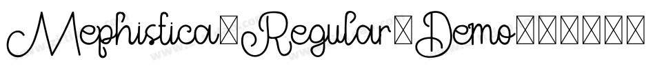 Mephistica-Regular-Demo字体转换