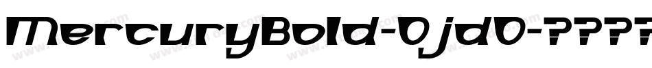 MercuryBold-OjdO字体转换