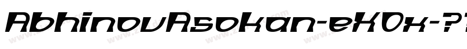AbhinovAsokan-eXOx字体转换