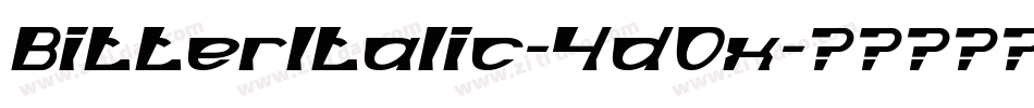 BitterItalic-4dOx字体转换