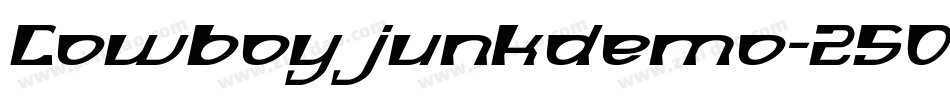Cowboyjunkdemo-25OX字体转换 Cowboyjunkdemo-25OX字体转换