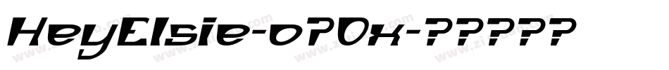 HeyElsie-o7Ox字体转换