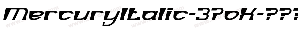 MercuryItalic-37oX字体转换