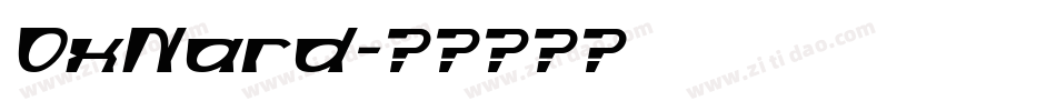 OxNard字体转换