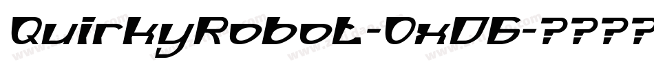 QuirkyRobot-Ox06字体转换