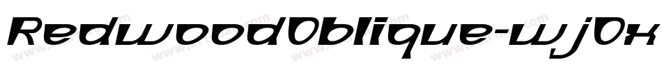 RedwoodOblique-wjOx字体转换