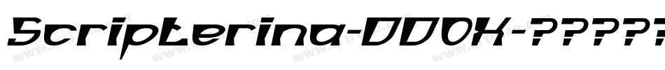 Scripterina-00OX字体转换
