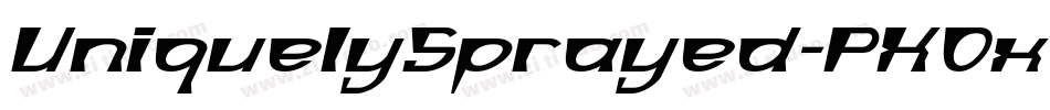UniquelySprayed-PXOx字体转换 UniquelySprayed-PXOx字体转换
