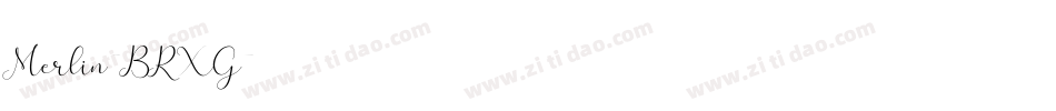 Merlin-BRXG字体转换