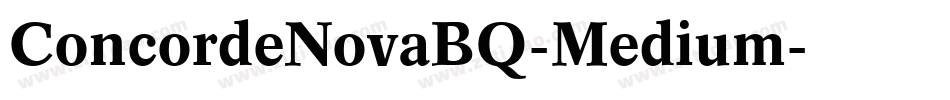 ConcordeNovaBQ-Medium字体转换