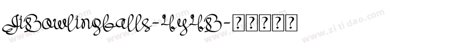 JiBowlingballs-4y4B字体转换