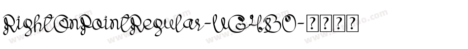 RightOnPointRegular-VG4B0字体转换