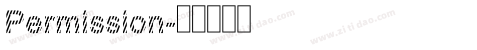 Permission字体转换