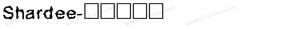Shardee字体转换