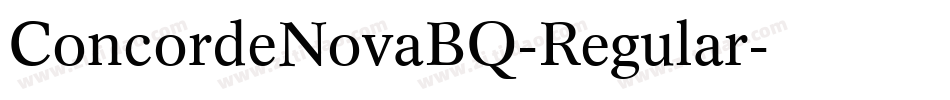 ConcordeNovaBQ-Regular字体转换