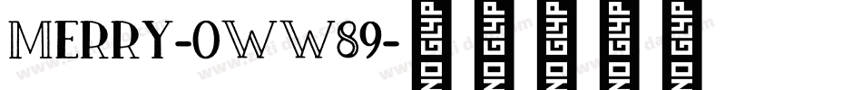 Merry-0WW89字体转换