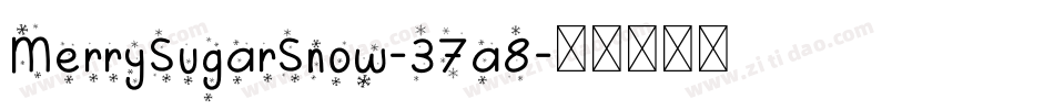 MerrySugarSnow-37a8字体转换