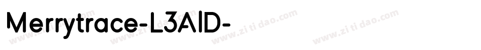 Merrytrace-L3AlD字体转换