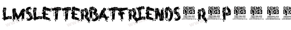 LmsLetterbatFriends-r4P8字体转换 LmsLetterbatFriends-r4P8字体转换