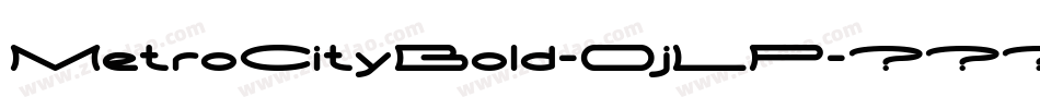 MetroCityBold-OjLP字体转换