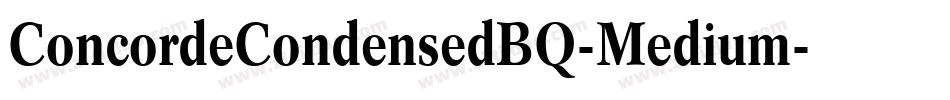 ConcordeCondensedBQ-Medium字体转换