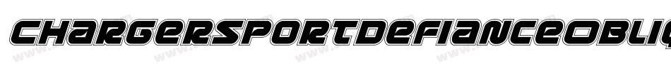 ChargerSportDefianceOblique-J1wa字体转换