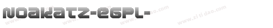 Noakatz-e6Pl字体转换