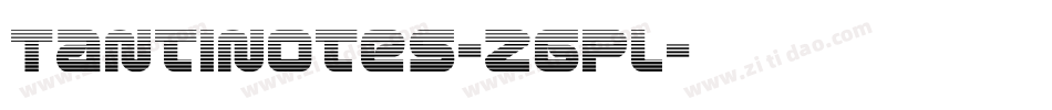 Tantinotes-Z6Pl字体转换