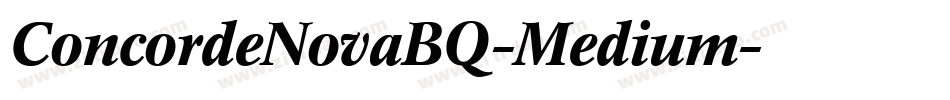 ConcordeNovaBQ-Medium字体转换