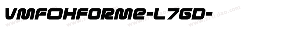 VmfOhForme-L7GD字体转换