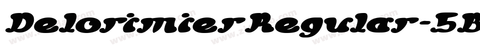 DelorimierRegular-5BXz字体转换