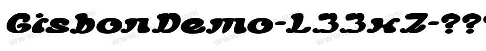 GisbonDemo-L33xZ字体转换