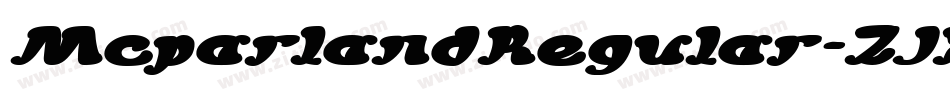 McparlandRegular-ZJXz字体转换