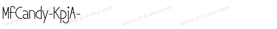 MfCandy-KpjA字体转换