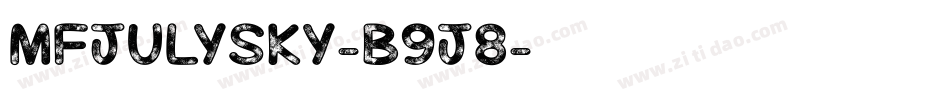 MfJulySky-B9J8字体转换