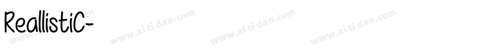 ReallistiC字体转换